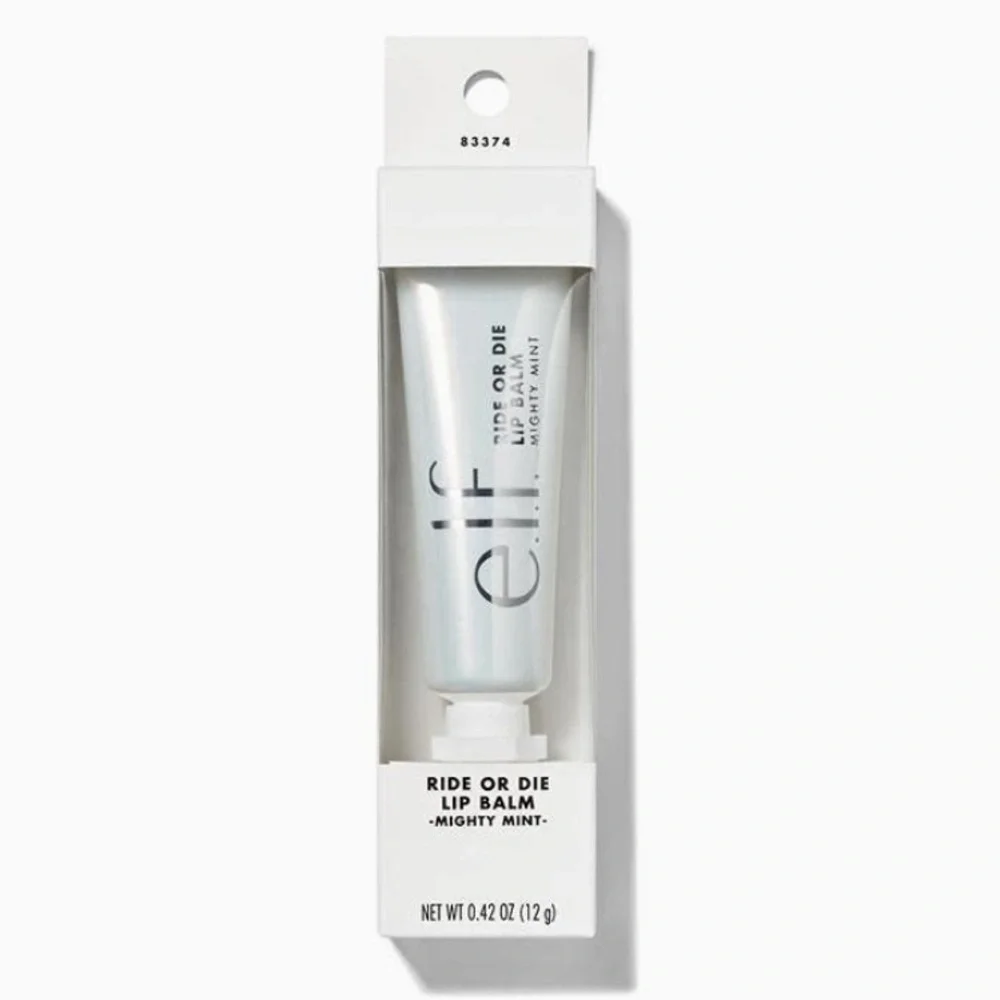 e.l.f. Ride or Die Lip Balm Sheer Finish Mighty Mint 0.42 Oz (Discontinued)